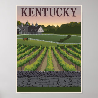 Poster de viagens do Kentucky
