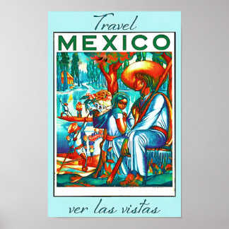 Poster de viagens do México