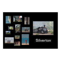 Poster de viagens do Silverton Photo Collage