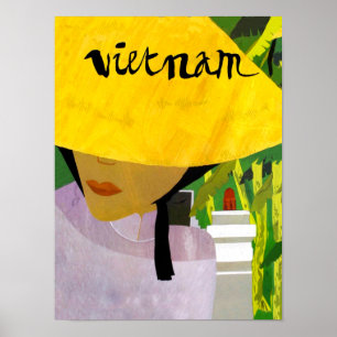 poster de viagens do Vietname