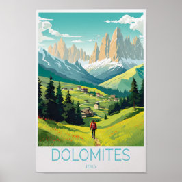 Poster de viagens Dolomites Itália