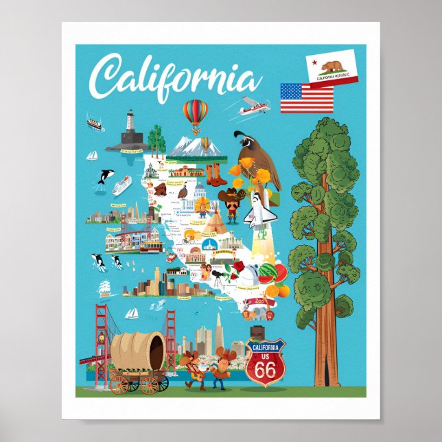 Poster de viagens Dourado Rush (Frente)