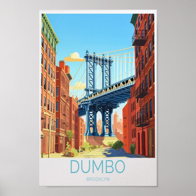 Poster de viagens Dumbo New York Wall (Frente)