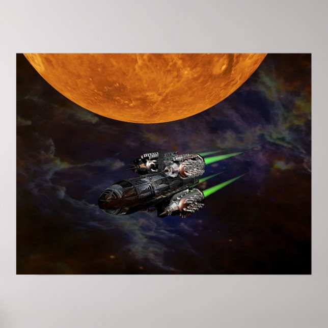 poster de viagens espacial (Frente)