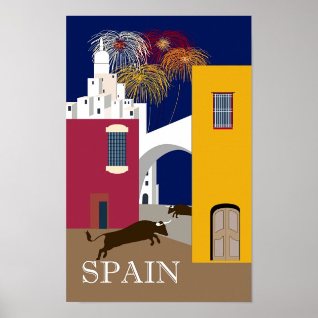 poster de viagens espanha (Frente)