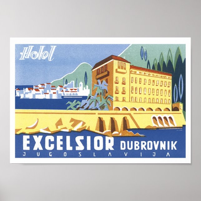 Poster de viagens Excelsior Dubrovnik (Frente)