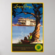 Poster de viagens Ferroviário do Sul