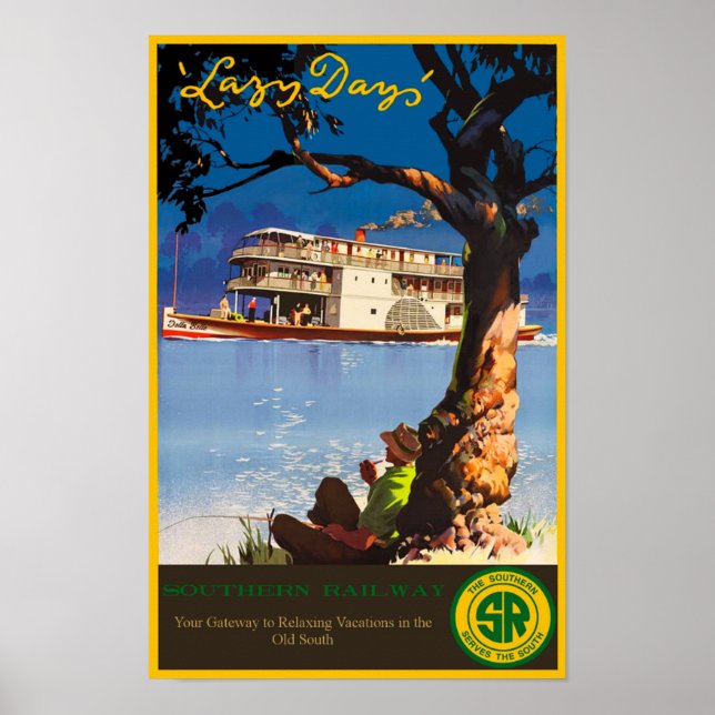 Poster de viagens Ferroviário do Sul (Frente)