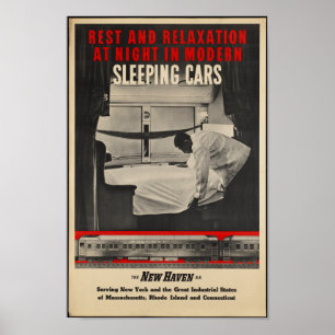 Poster de viagens Ferroviário Vintage