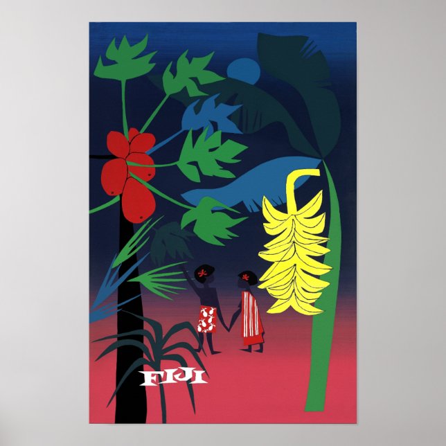 Poster de viagens Fiji (Frente)