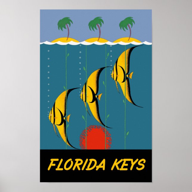 Poster de viagens Florida Keys (Frente)