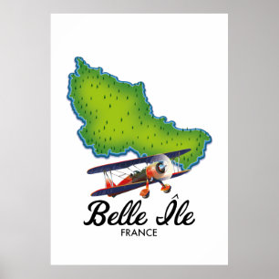 Poster de viagens francês Belle Île