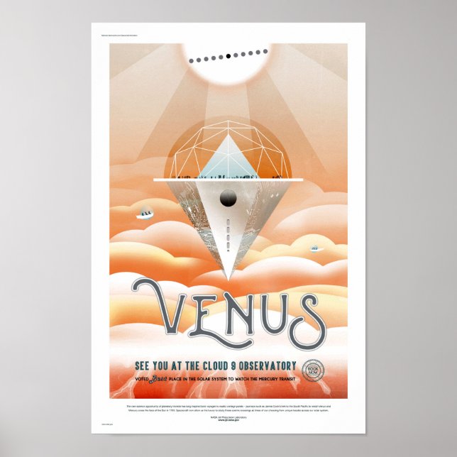 POSTER DE VIAGENS Futuro da NASA - Observatório de (Frente)