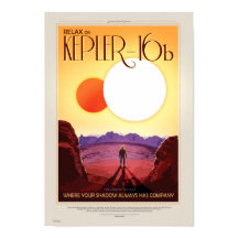 POSTER DE VIAGENS Futuro da NASA - Relaxe no Keple