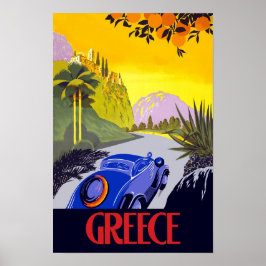 poster de viagens grécia