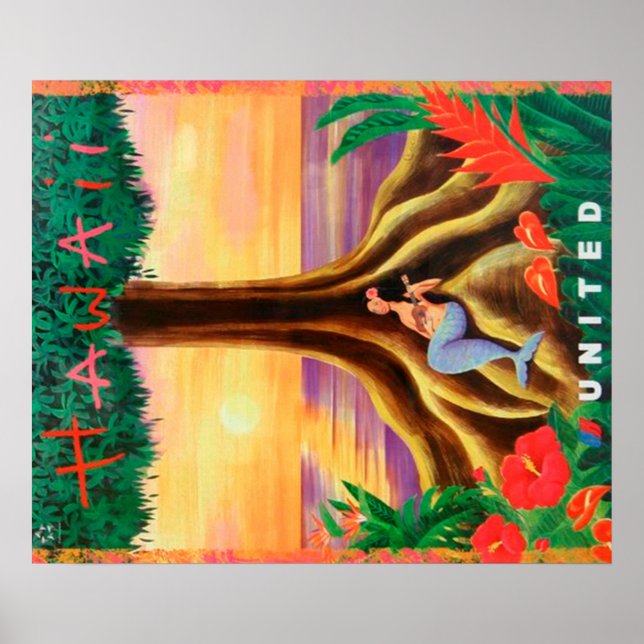 Poster de viagens Hawaii (Frente)