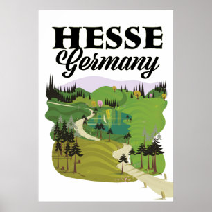 Poster de viagens Hesse Alemanha