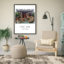 Poster de viagens, Hoi E Vietnã, Personalizável