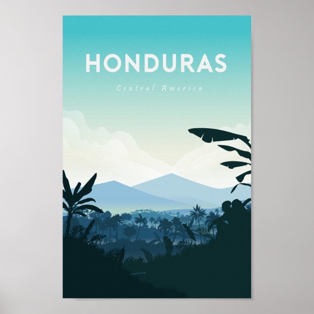 Poster de viagens Honduras, impressão (Frente)