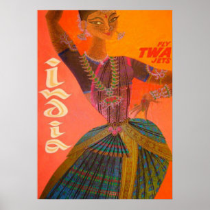 poster de viagens, Índia