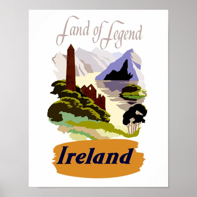 Poster de viagens Irlanda (Frente)