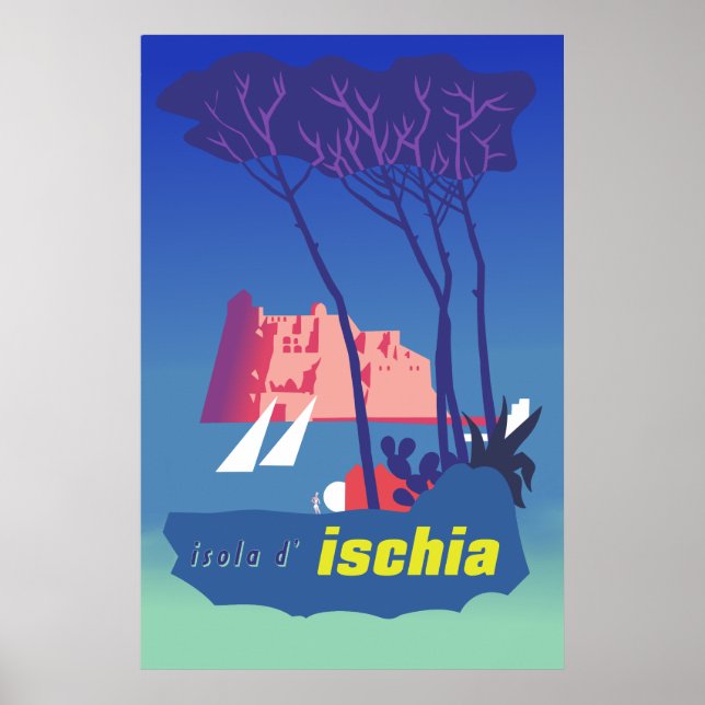 Poster de viagens Ischia (Frente)