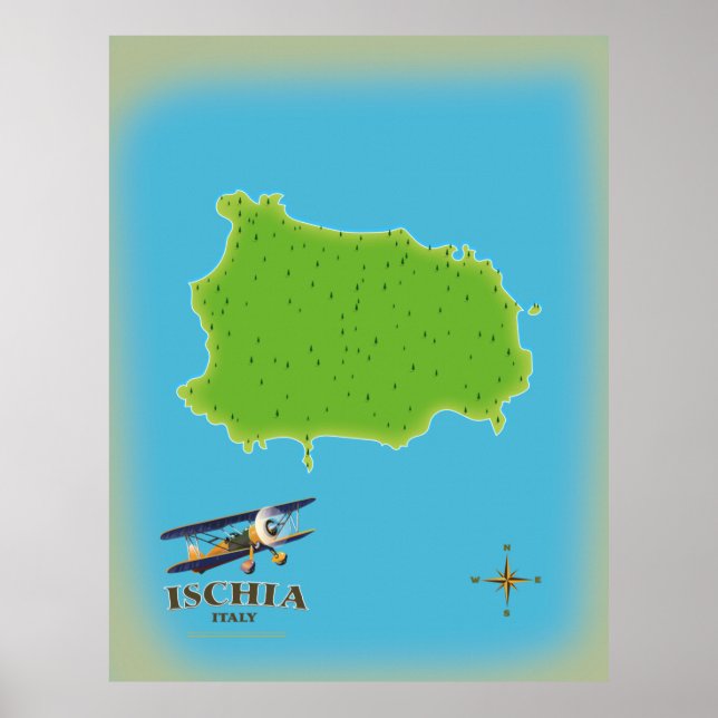 Poster de viagens Itália Ischia (Frente)