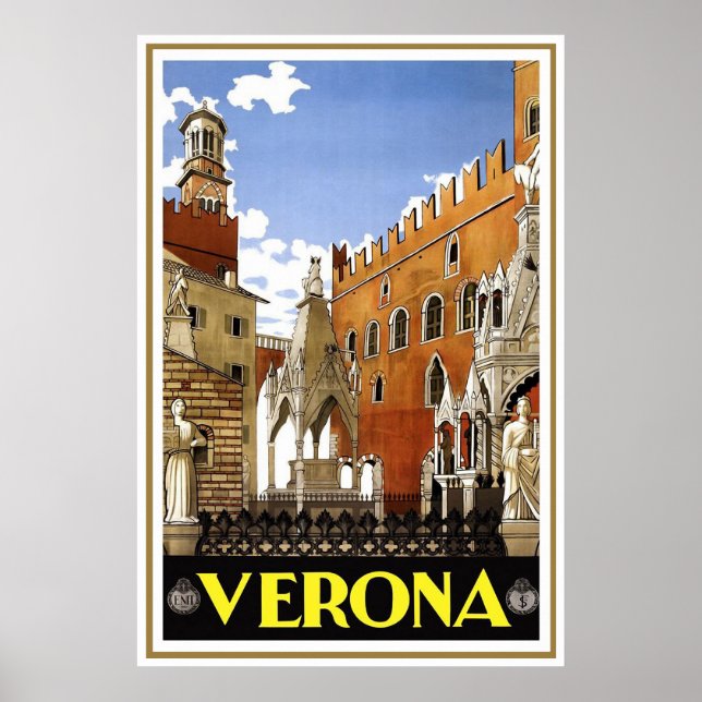 poster de viagens italiano "Verona" (Frente)