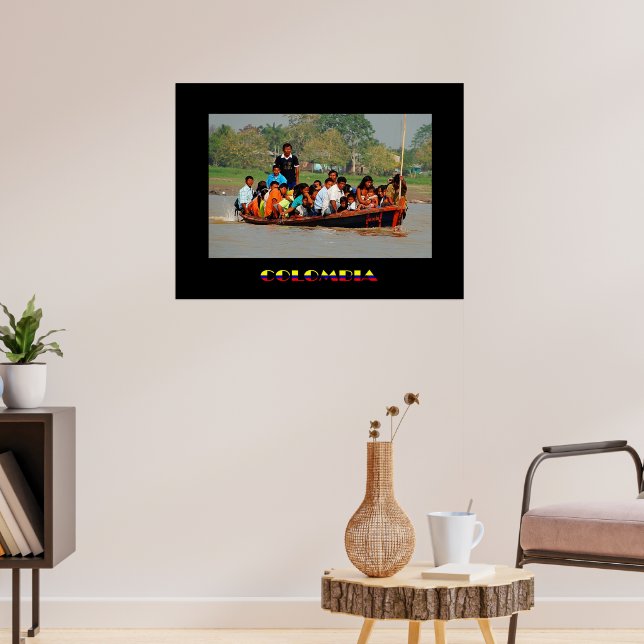 Poster de viagens Letícia Colombia (Sala de Estar 3)