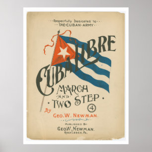 Poster de viagens Libre Vintage Cuba