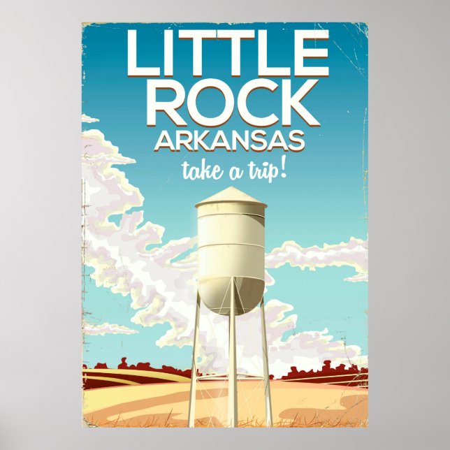 Poster de viagens Little Rock Arkansas (Frente)
