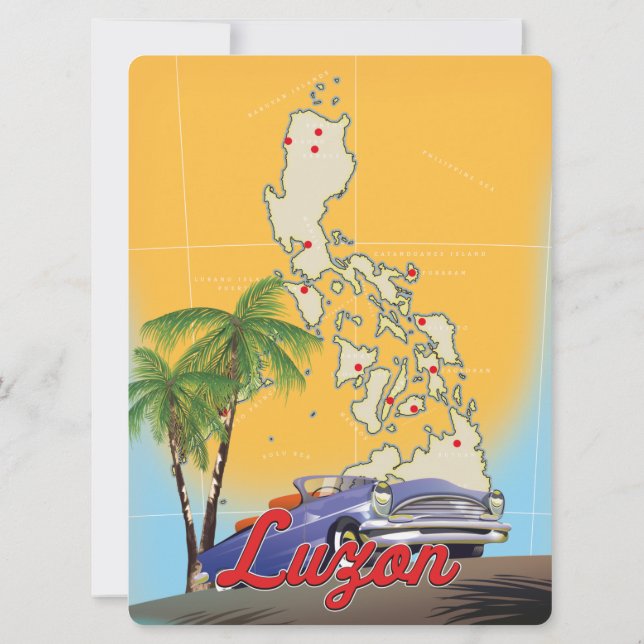Poster de viagens Luzon Filipinas (Verso)