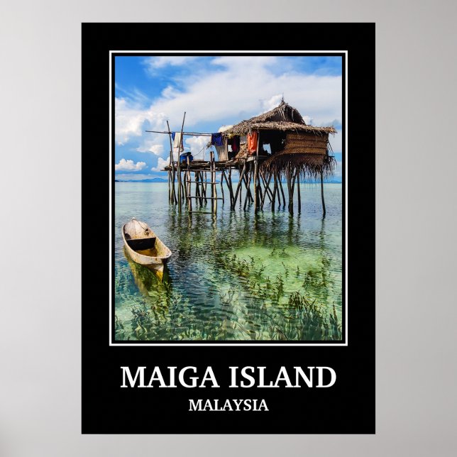 Poster de viagens MAIGA ISLAND MALAYSIA (Frente)