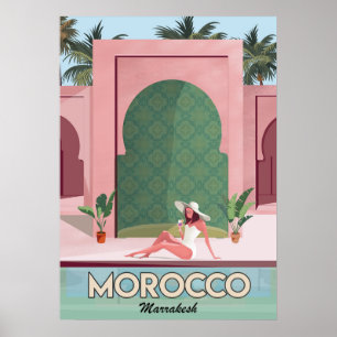 Poster de viagens marrakech