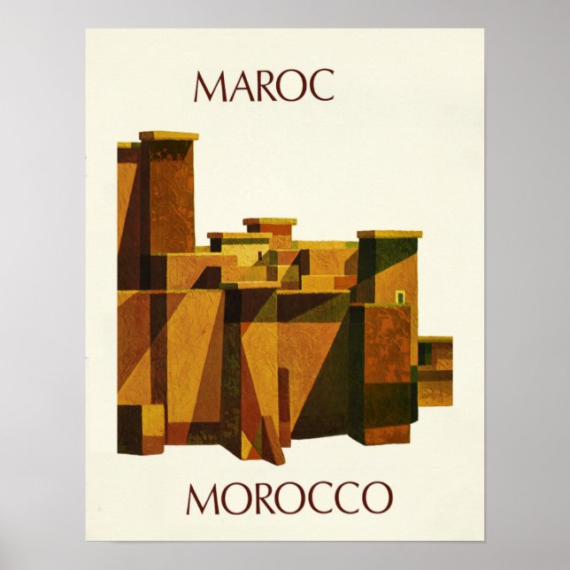 Poster de viagens Marrocos (Frente)