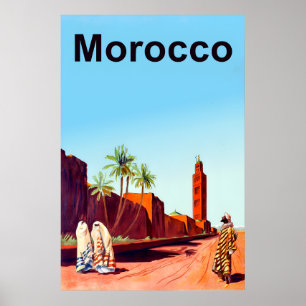 Poster de viagens Marrocos