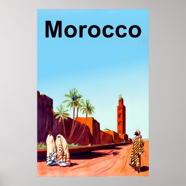 Poster de viagens Marrocos (Frente)