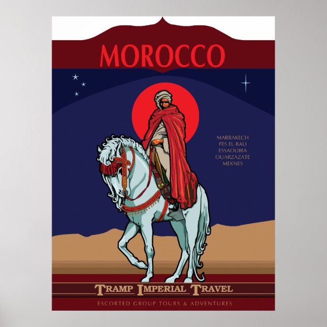 Poster de viagens Marrocos (Frente)