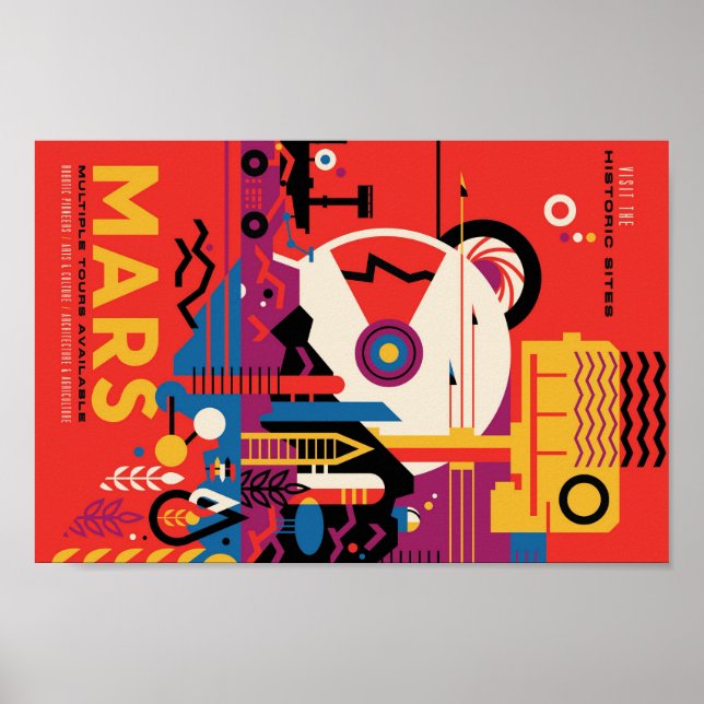 Poster de viagens Mars (Frente)