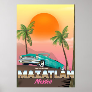 Poster de viagens Mazatlán México