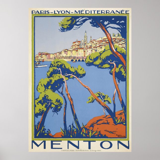 Poster de viagens Menton (Frente)