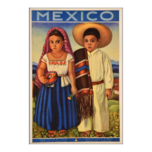 Poster de viagens mexicano