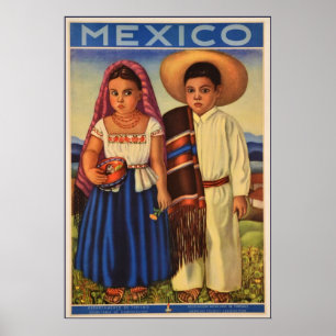 Poster de viagens mexicano