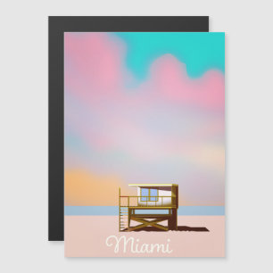 Poster de viagens Miami Lifeguard