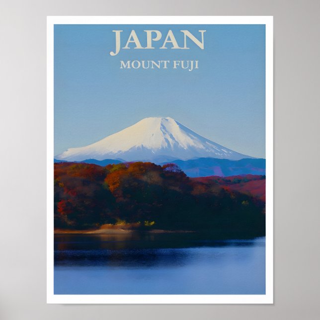 Poster de viagens Monte Fuji (Frente)