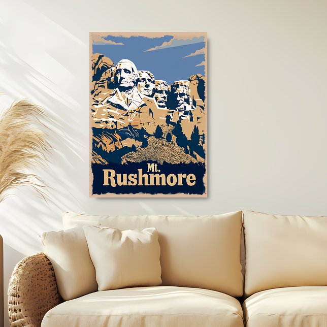 Poster de viagens Mount Rushmore (Criador carregado)