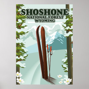 Poster de viagens Nacional de Esqui Florestal Shos