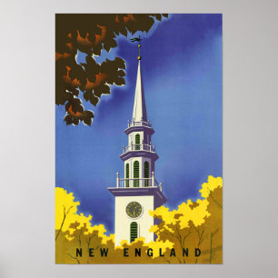 Poster de viagens New England