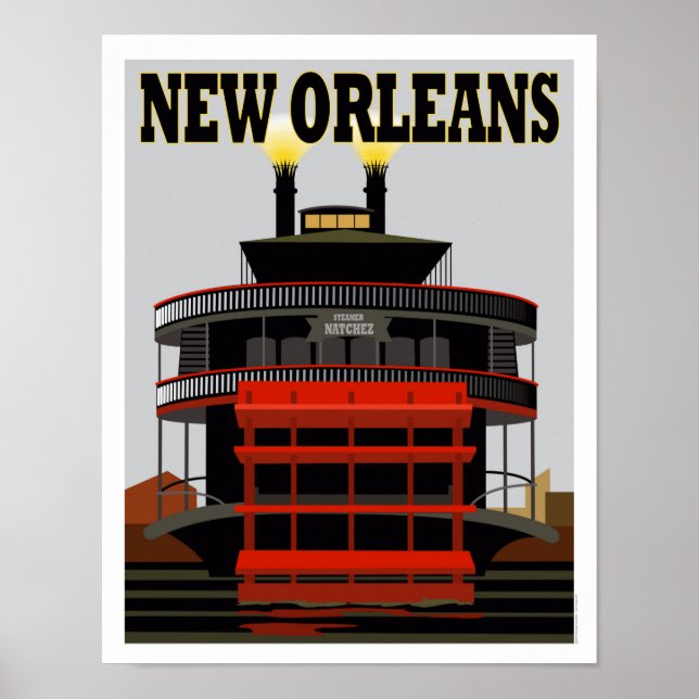 Poster de viagens New Orleans (Frente)