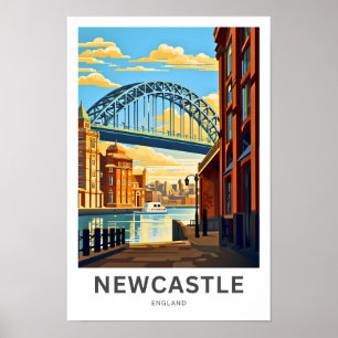 Poster de viagens Newcastle England